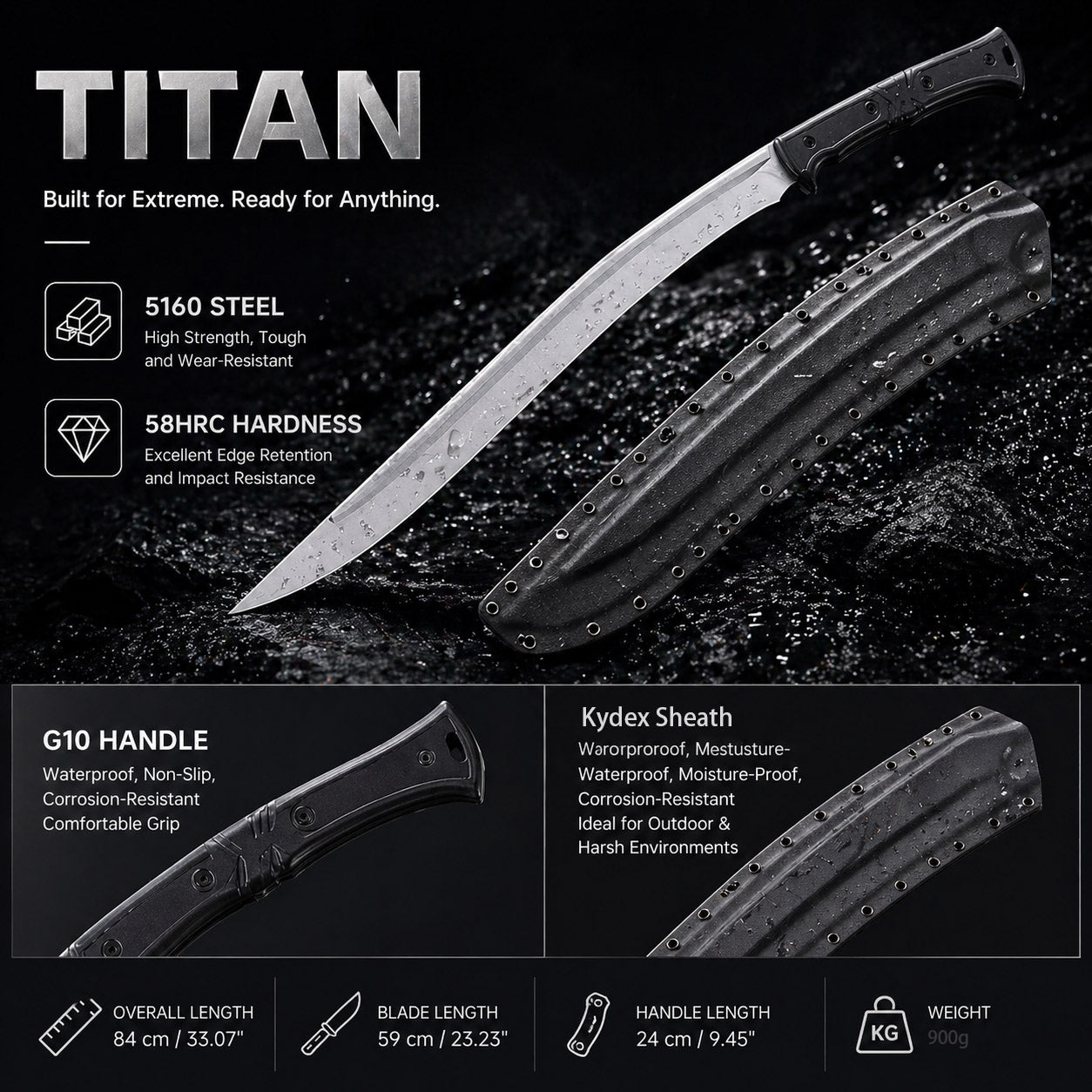 Lifeblade TITAN heavy-duty outdoor field tool with reinforced steel construction