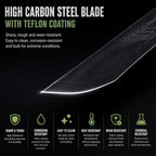 Lifeblade WARFORGE outdoor tool kit with 5160 high-carbon steel and G10 handle